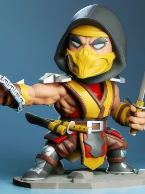 Scorpion Chibi 3D Model