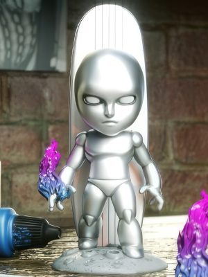 Silver Surfer Chibi 3D Model