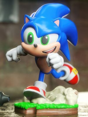 Sonic Chibi 3D Model
