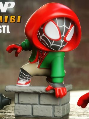 Spider-Man Miles Morales Chibi 3D Model
