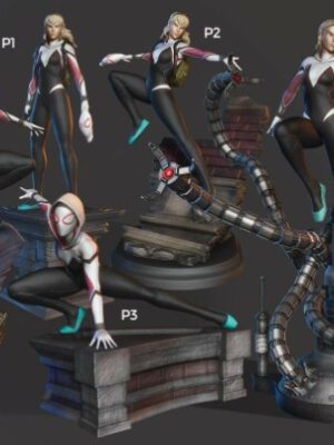 Spider Gwen 3D Model