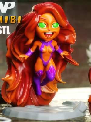 Starfire Chibi 3D Model