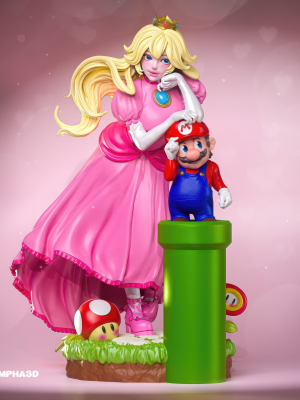 Super Mario - Princess Peach 3D Model