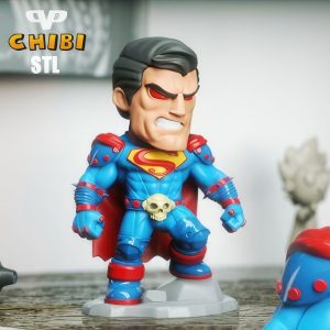 Superman Death Metal Chibi 3D Model