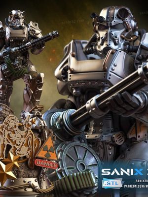 T60 Fallout 3D Model