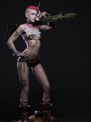 Tank Girl 3D Model