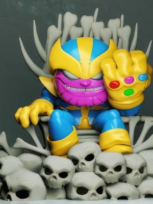 Thanoson Throne Chibi 3D Model
