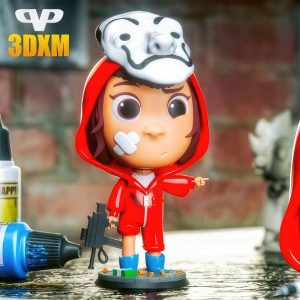 Tokyo Chibi Money Heist 3D Model