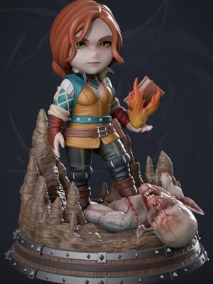 Triss Chibi 3D Model