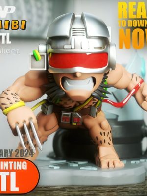 Weapon X Chibi 3D Model