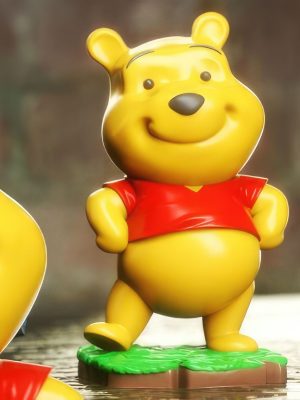 Winnie The Pooh Chibi 3D Model