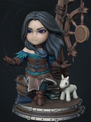 Yennefer Chibi 3D Model